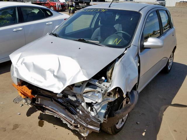 KL1TD66688B267040 - 2008 CHEVROLET AVEO BASE Gümüş foto 2