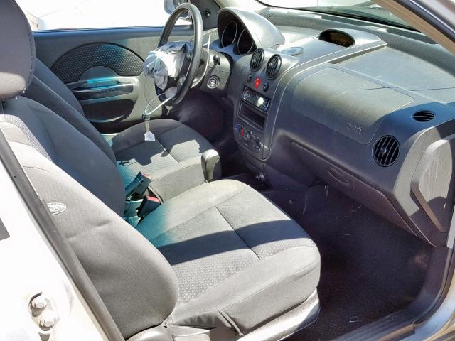 KL1TD66688B267040 - 2008 CHEVROLET AVEO BASE Gümüş foto 5
