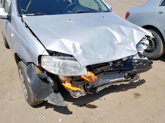 KL1TD66688B267040 - 2008 CHEVROLET AVEO BASE Gümüş foto 9