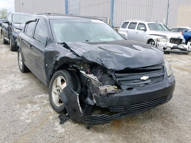 1G1AT58H997108536 - 2009 CHEVROLET COBALT LT BLACK photo 1