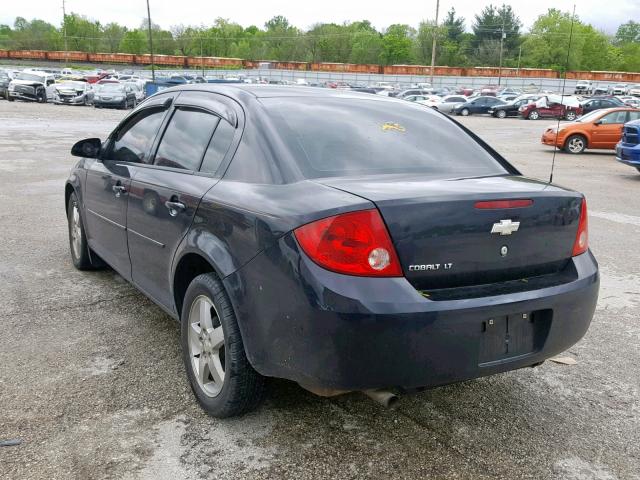 1G1AT58H997108536 - 2009 CHEVROLET COBALT LT BLACK photo 3