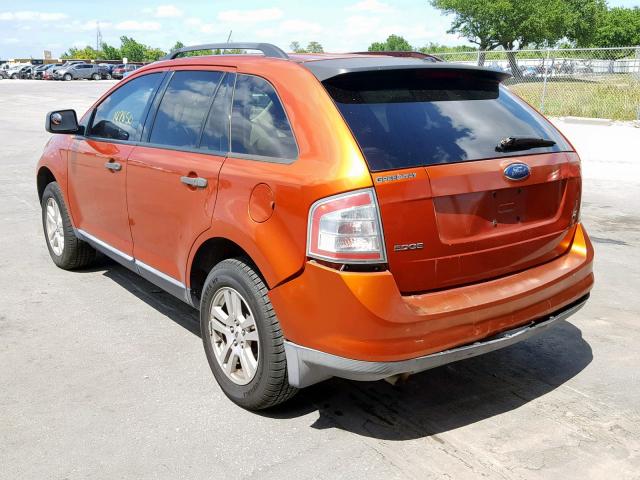 2FMDK36C97BB49297 - 2007 FORD EDGE SE ORANGE photo 3