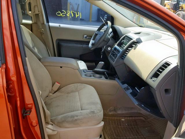 2FMDK36C97BB49297 - 2007 FORD EDGE SE ORANGE photo 5