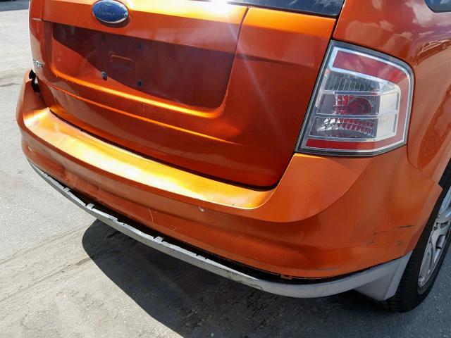 2FMDK36C97BB49297 - 2007 FORD EDGE SE ORANGE photo 9