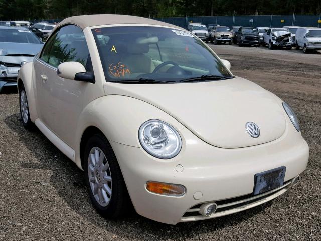 3VWCM31Y85M368936 - 2005 VOLKSWAGEN NEW BEETLE კრემისფერი ფოტო 1