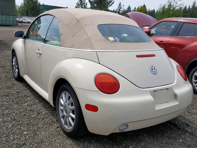 3VWCM31Y85M368936 - 2005 VOLKSWAGEN NEW BEETLE კრემისფერი ფოტო 3