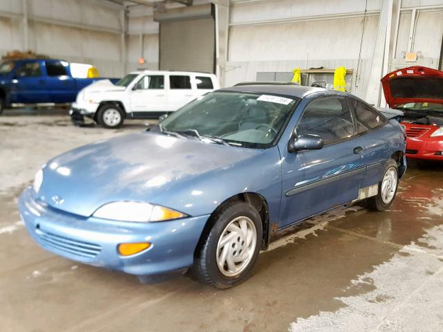 1G1JC1247X7211367 - 1999 CHEVROLET CAVALIER B BLUE photo 2