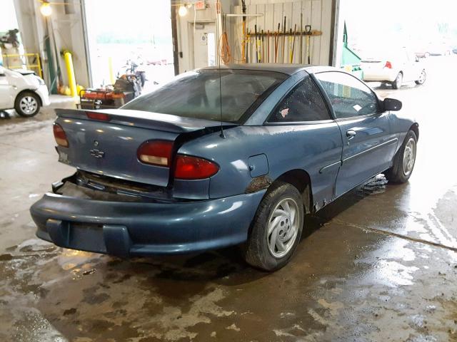 1G1JC1247X7211367 - 1999 CHEVROLET CAVALIER B BLUE photo 4