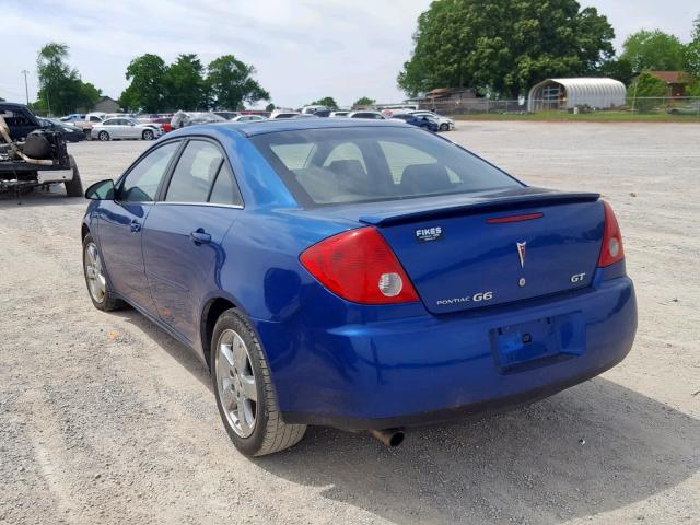 1G2ZH558164189839 - 2006 PONTIAC G6 GT BLUE photo 3