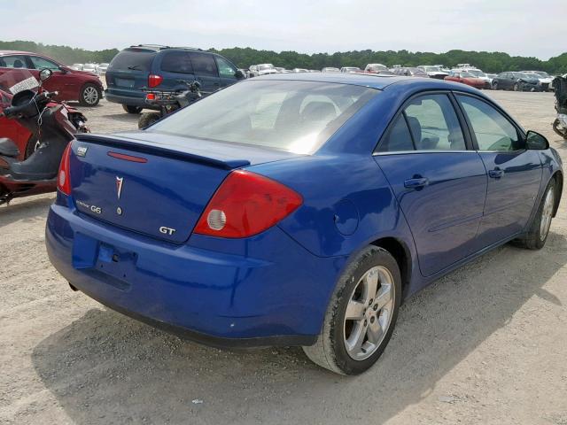 1G2ZH558164189839 - 2006 PONTIAC G6 GT BLUE photo 4