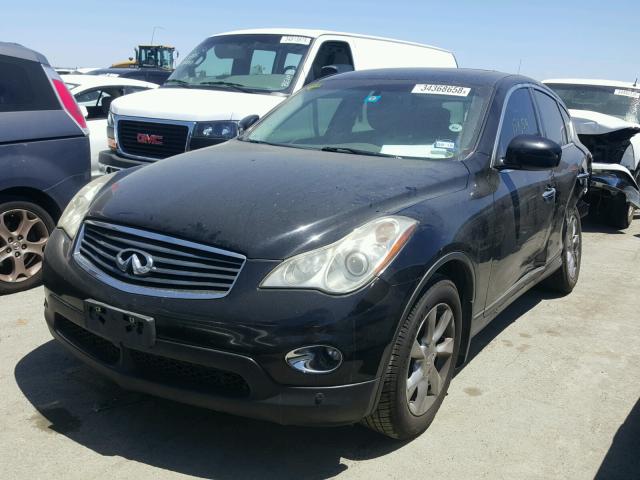 JNKAJ09E38M301297 - 2008 INFINITI EX35 BASE BLACK photo 2