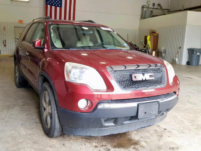 1GKLRMED1AJ158496 - 2010 GMC ACADIA SLT RED photo 1