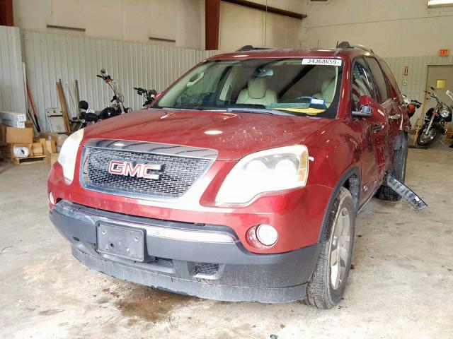 1GKLRMED1AJ158496 - 2010 GMC ACADIA SLT RED photo 2