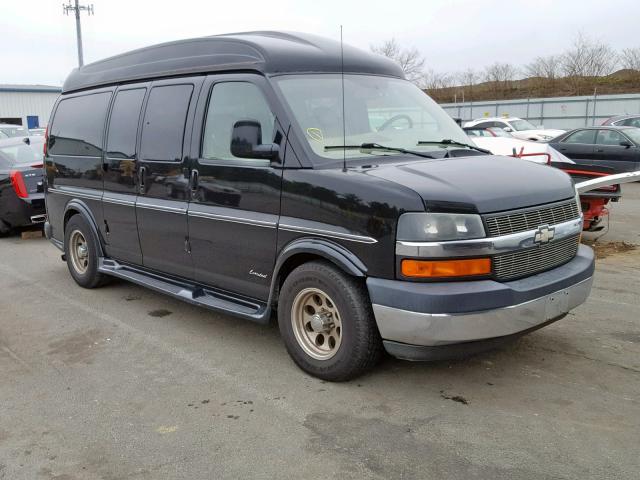 1GBFG15T371131625 - 2007 CHEVROLET EXPRESS G1 BLACK photo 1