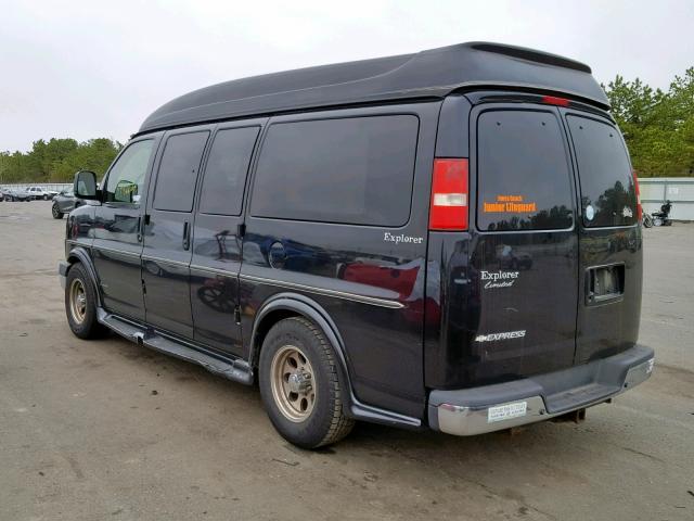 1GBFG15T371131625 - 2007 CHEVROLET EXPRESS G1 BLACK photo 3