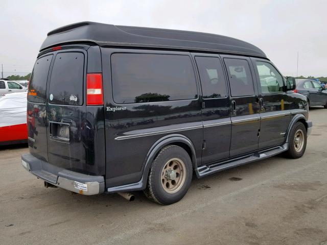 1GBFG15T371131625 - 2007 CHEVROLET EXPRESS G1 BLACK photo 4