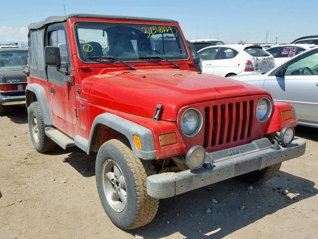 1J4FY19S6VP494886 - 1997 JEEP WRANGLER / RED photo 1