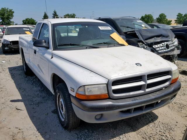 1B7GL22X9YS641904 - 2000 DODGE DAKOTA WHITE photo 1