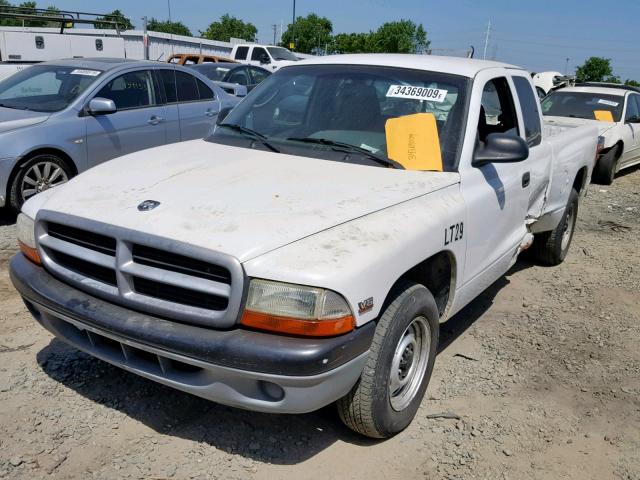 1B7GL22X9YS641904 - 2000 DODGE DAKOTA WHITE photo 2