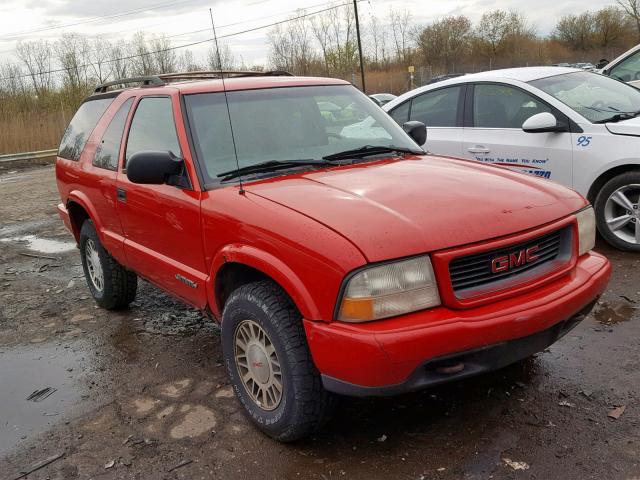 1GKCT18W8YK223068 - 2000 GMC JIMMY RED photo 1