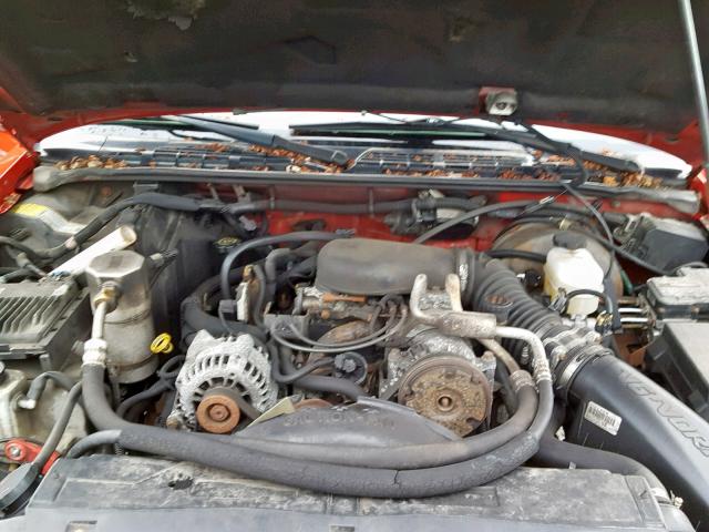 1GKCT18W8YK223068 - 2000 GMC JIMMY RED photo 7