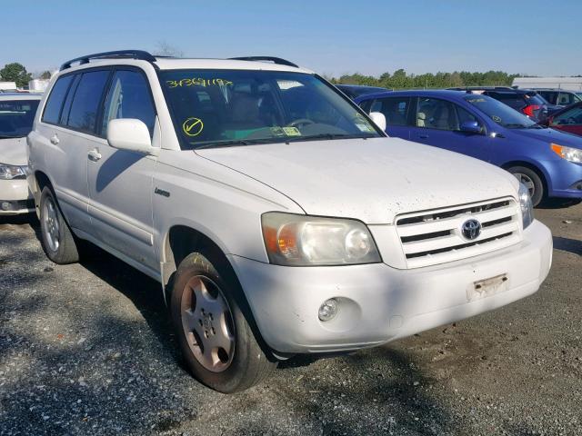 JTEEP21A340017154 - 2004 TOYOTA HIGHLANDER WHITE photo 1