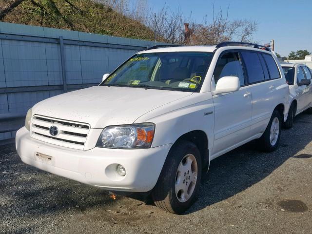 JTEEP21A340017154 - 2004 TOYOTA HIGHLANDER WHITE photo 2