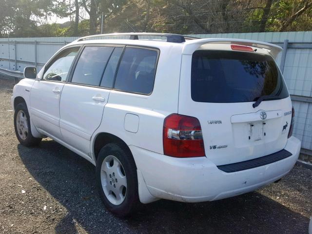 JTEEP21A340017154 - 2004 TOYOTA HIGHLANDER WHITE photo 3