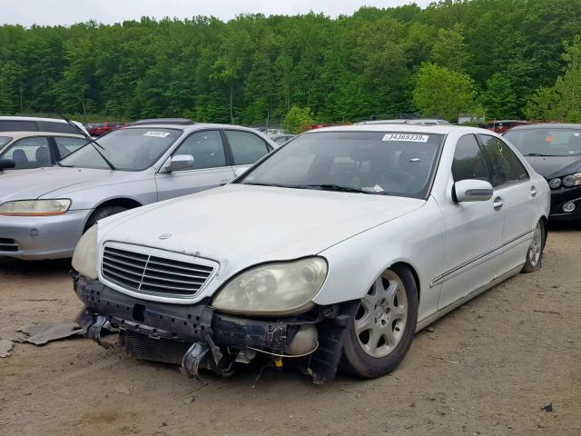 WDBNG75J0YA050946 - 2000 MERCEDES-BENZ S 500 WHITE photo 2