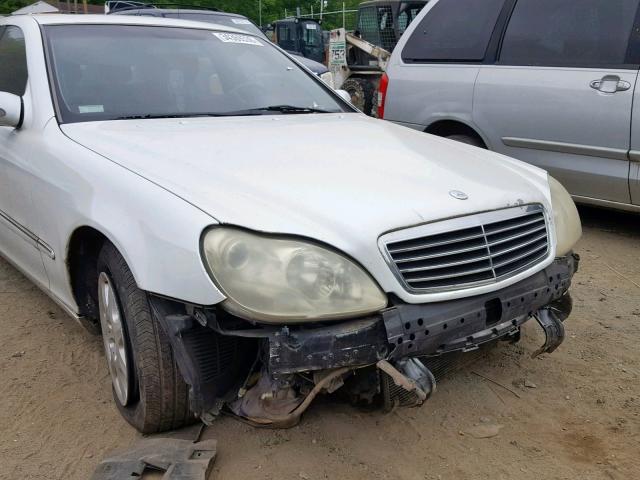 WDBNG75J0YA050946 - 2000 MERCEDES-BENZ S 500 WHITE photo 9