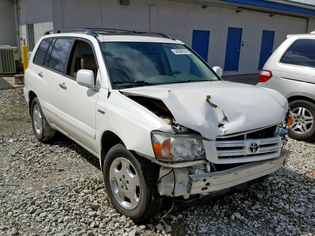 JTEDP21A660116274 - 2006 TOYOTA HIGHLANDER WHITE photo 1