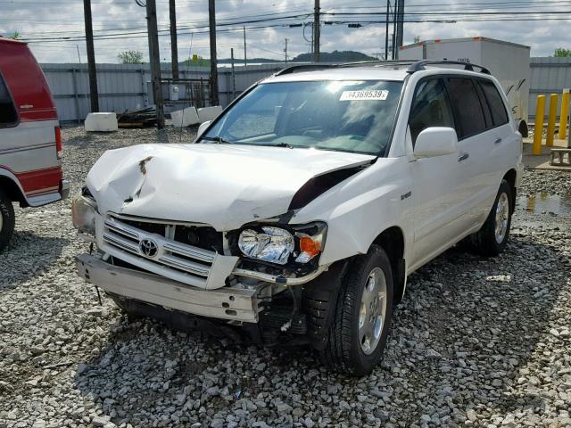 JTEDP21A660116274 - 2006 TOYOTA HIGHLANDER WHITE photo 2