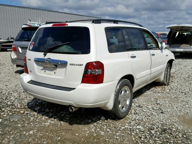 JTEDP21A660116274 - 2006 TOYOTA HIGHLANDER WHITE photo 4