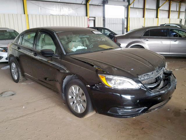 1C3CCBAB0CN167356 - 2012 CHRYSLER 200 LX BLACK photo 1