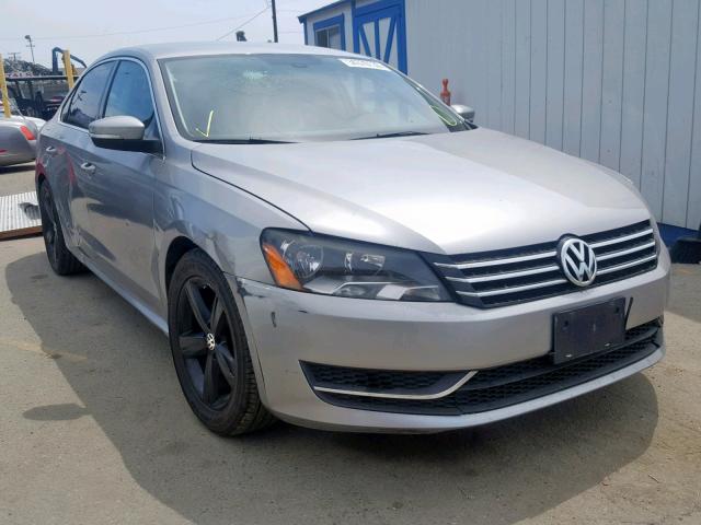 1VWBP7A37CC106144 - 2012 VOLKSWAGEN PASSAT SE SILVER photo 1