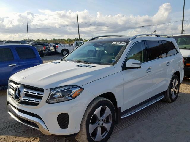 4JGDF6EE7HA783553 - 2017 MERCEDES-BENZ GLS 450 4M WHITE photo 2