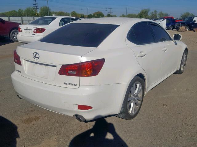 JTHBK262362020942 - 2006 LEXUS IS 250 WHITE photo 4