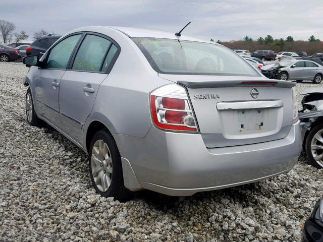 3N1AB6AP9CL751959 - 2012 NISSAN SENTRA 2.0 SILVER photo 3