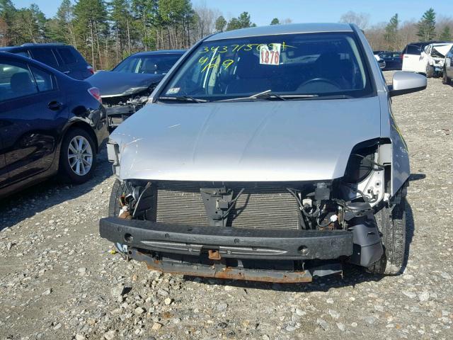 3N1AB6AP9CL751959 - 2012 NISSAN SENTRA 2.0 SILVER photo 9