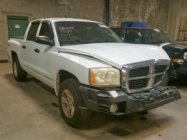 1D7HW48K06S544712 - 2006 DODGE DAKOTA QUA WHITE photo 1