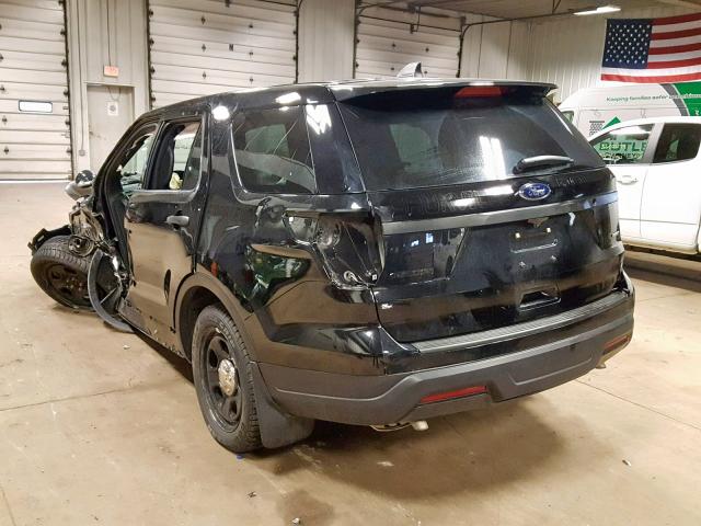 1FM5K8AR0JGA46542 - 2018 FORD EXPLORER P BLACK photo 3