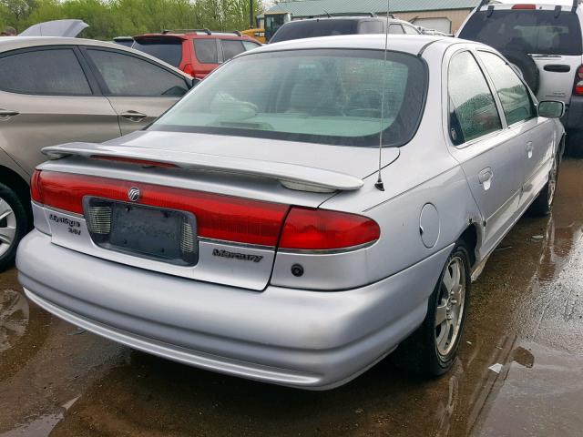 1MEFM66L3XK617814 - 1999 MERCURY MYSTIQUE L SILVER photo 4