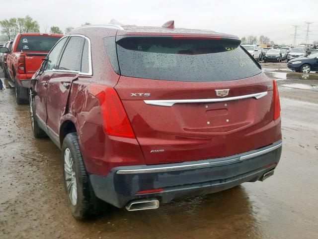 1GYKNDRS0JZ240484 - 2018 CADILLAC XT5 LUXURY RED photo 3