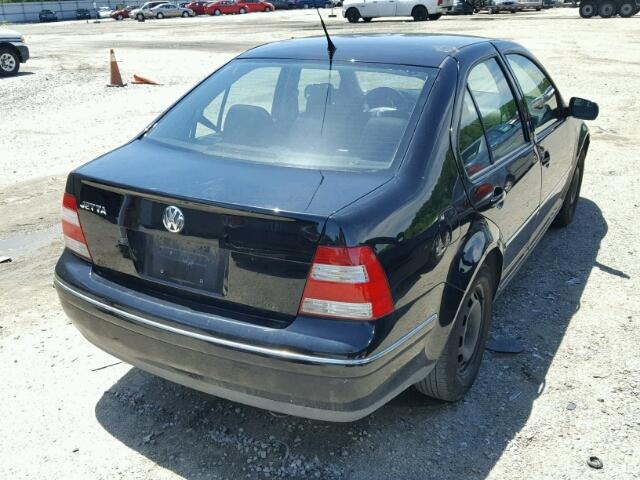 3VWRK69M24M126046 - 2004 VOLKSWAGEN JETTA GL BLACK photo 4