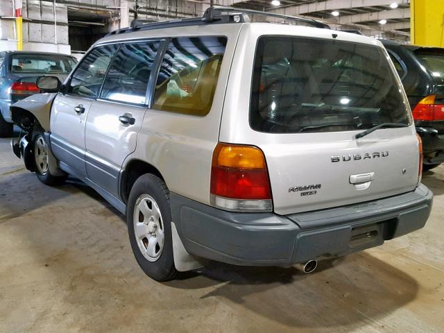 JF1SF6352YH727869 - 2000 SUBARU FORESTER L SILVER photo 3