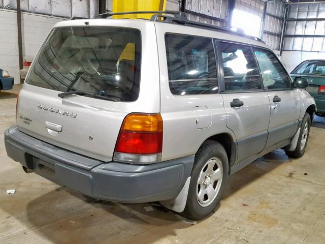 JF1SF6352YH727869 - 2000 SUBARU FORESTER L SILVER photo 4