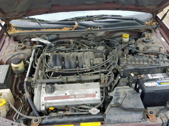 JN1CA31A21T112918 - 2001 NISSAN MAXIMA GXE BURGUNDY photo 7