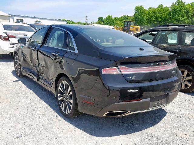 3LN6L5E97HR662896 - 2017 LINCOLN MKZ RESERV BLACK photo 3