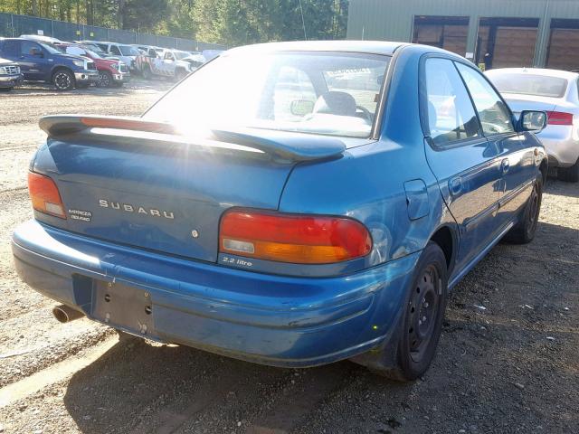 JF1GC4553TH512347 - 1996 SUBARU IMPREZA LX BLUE photo 4