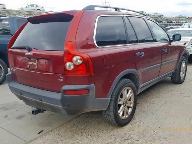 YV1CZ911451152289 - 2005 VOLVO XC90 T6 RED photo 4